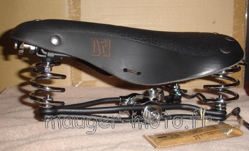 Selle vélo cuir noir