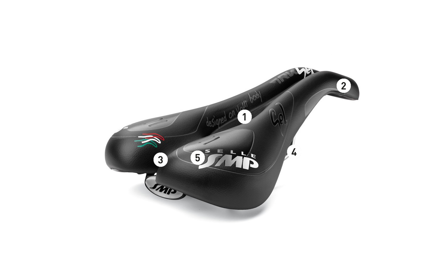 Selle de vélo smp trekking gel grand confort