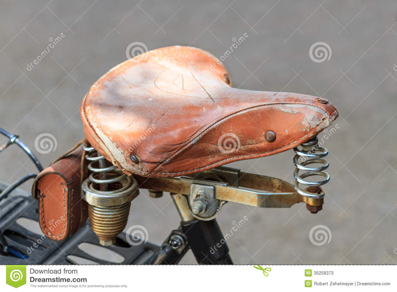 Selle velo ressort cuir