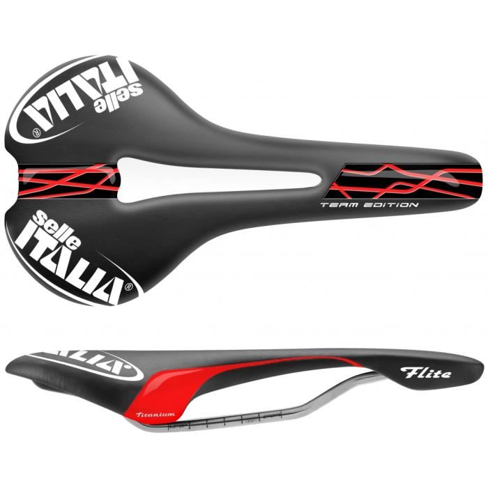 Selle velo route rouge