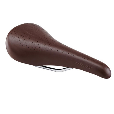 Selle velo course cuir