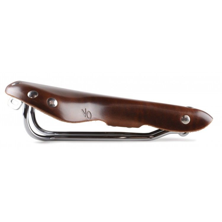 Selle velo course cuir