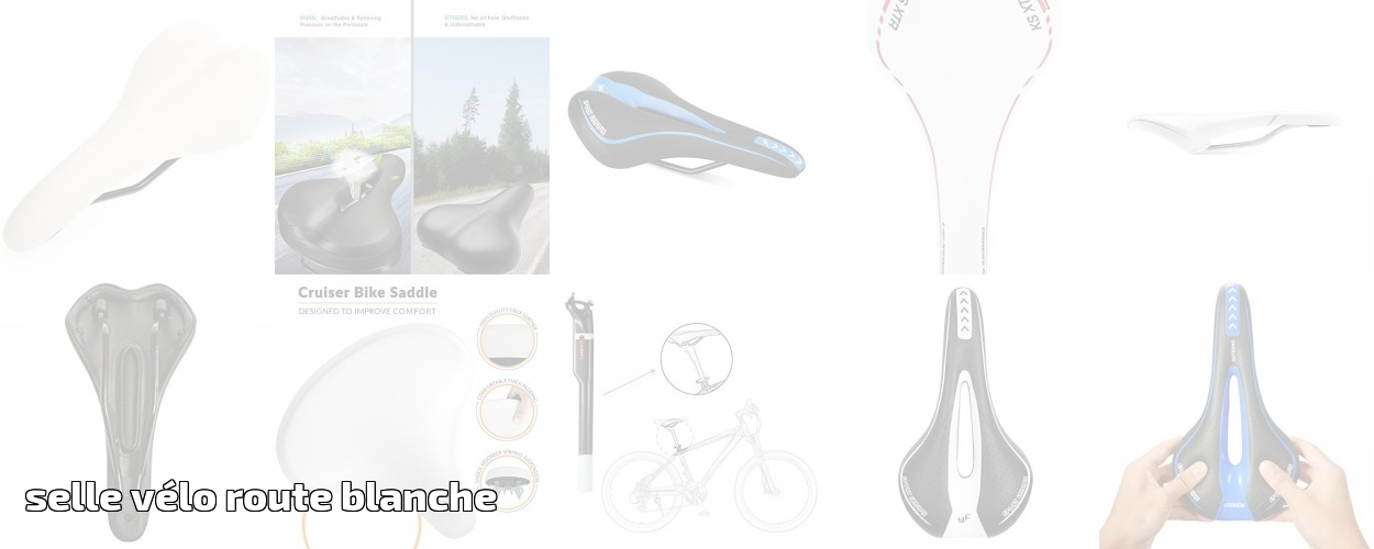 Selle velo route blanche