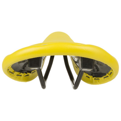 Selle velo noir et jaune