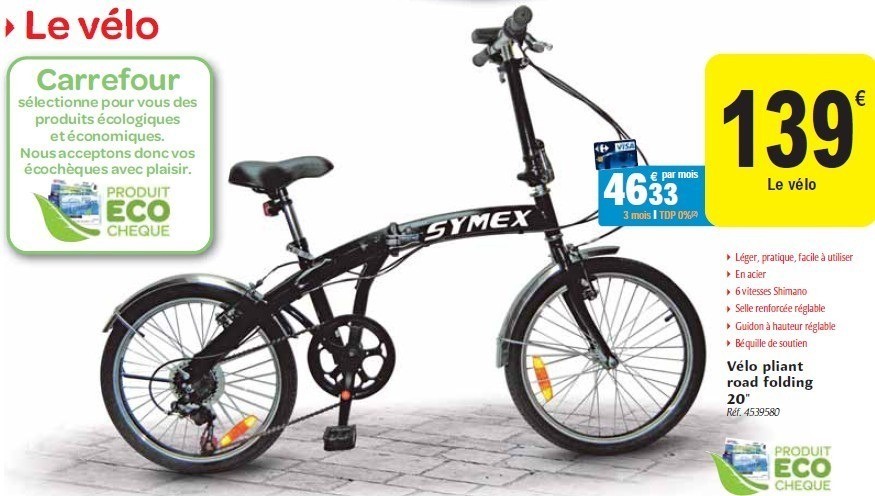 Velo electrique pliant carrefour