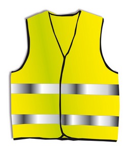 Gilet jaune vélo