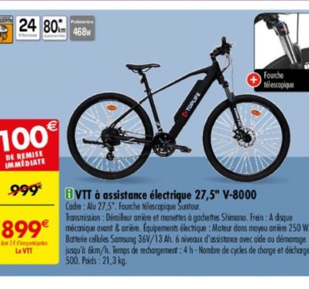 Velo electrique 8000