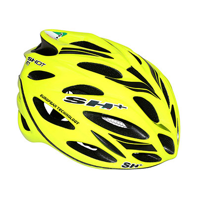 Casque velo route fluo