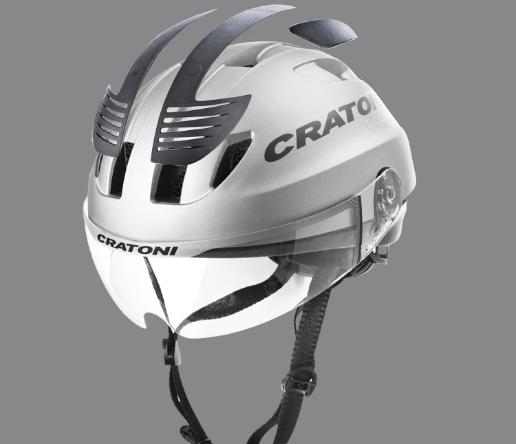 Casque vélo avec rétroviseur intégré