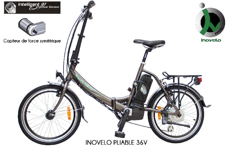 Velo electrique pliant a cardan