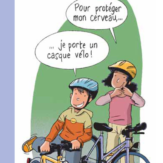 Casque vélo humour