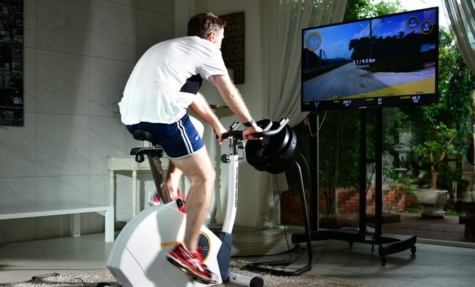 Film route pour vélo appartement