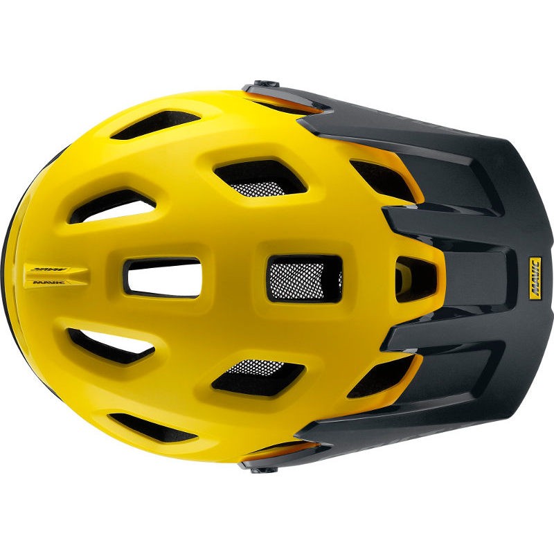 Casque vtt jaune