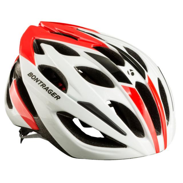 Casque velo route rouge blanc