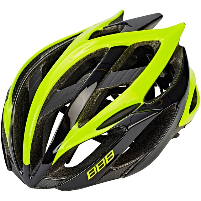 Casque velo jaune et noir