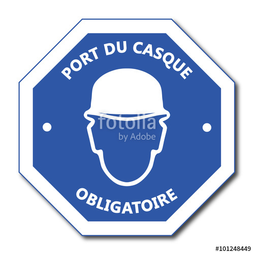 Casque obligatoire