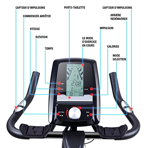 Sportstech vélo d’appartement ergomètre sx200