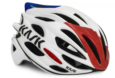Casque velo bleu et blanc