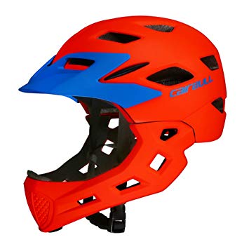 Casque velo protection menton