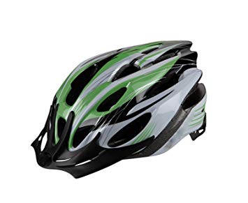 Casque velo route noir vert