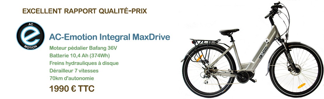 Vélo électrique ac-emotion paris bastille paris