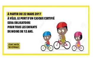Le port du casque obligatoire en vélo