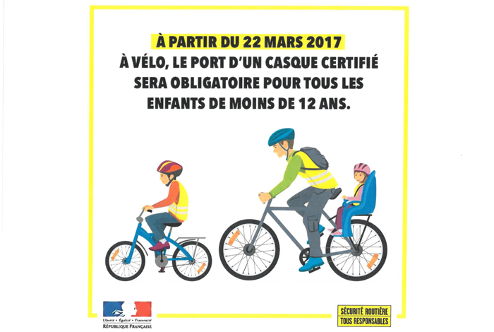 Casque obligatoire vélo adulte