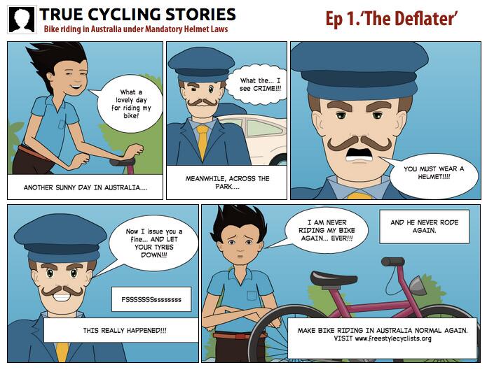 Argument pour le port du casque en vélo