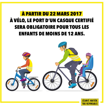 Casque à velo obligatoire