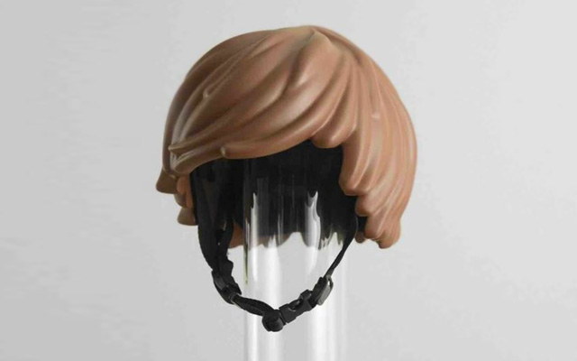 Casque de velo moche