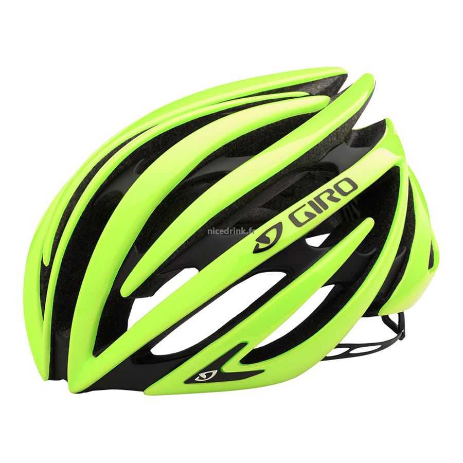 Casque velo jaune fluo