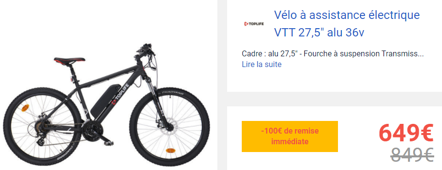 Chargeur velo electrique carrefour