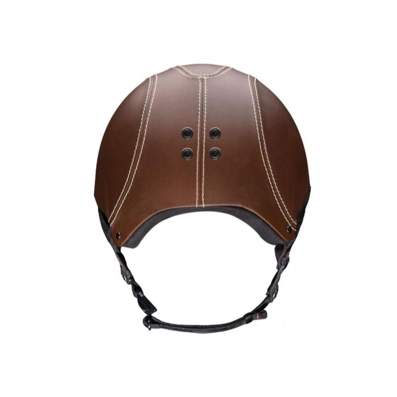 Casque velo marron
