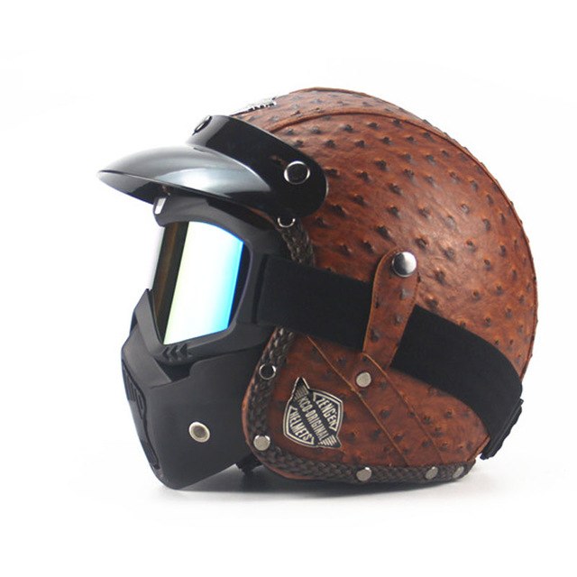 Casque cuir vélo