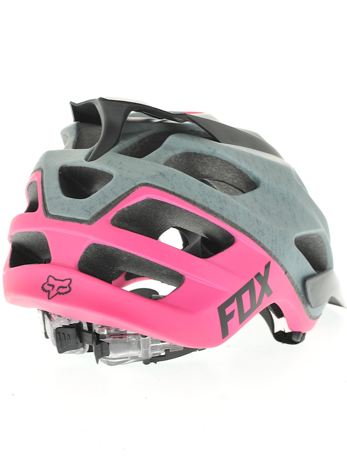 Casque velo femme noir et rose