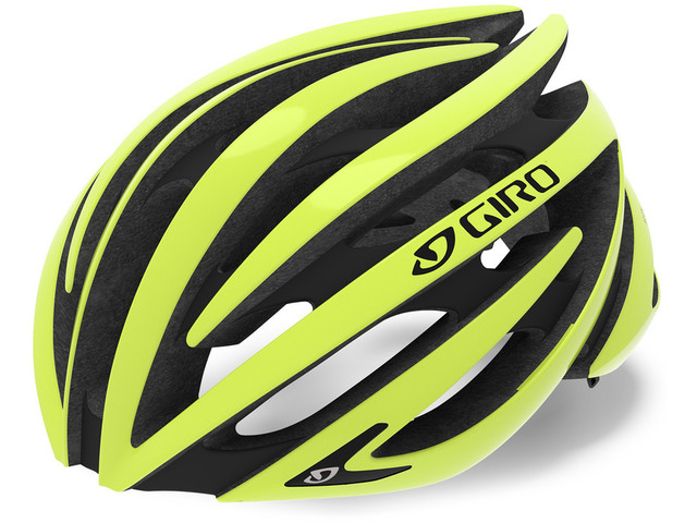 Casque velo giro jaune