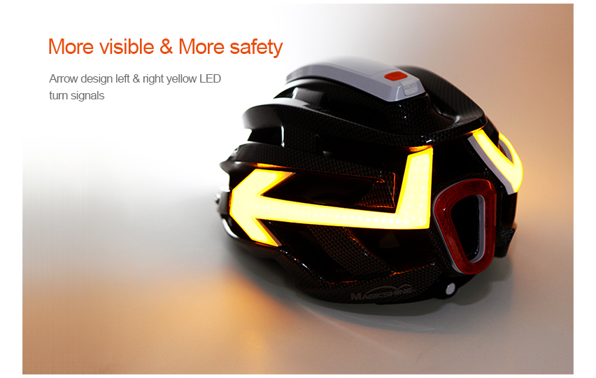 Casque lumineux vélo