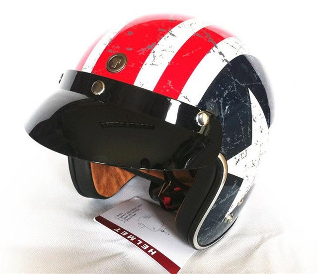 Casque velo captain america
