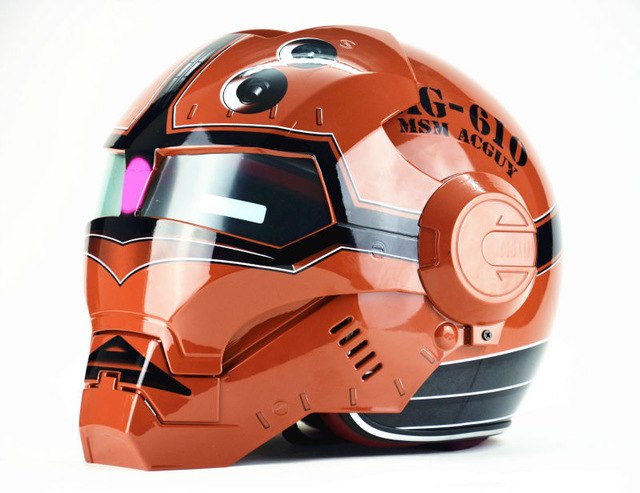 Casque velo iron man