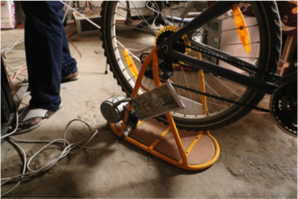 Pied d'atelier velo electrique