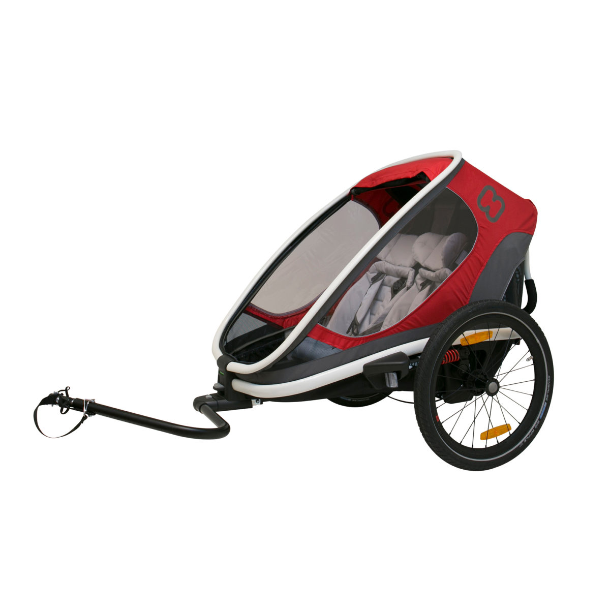 Casque bebe remorque velo