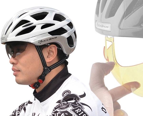 Casque velo avec ecran de protection