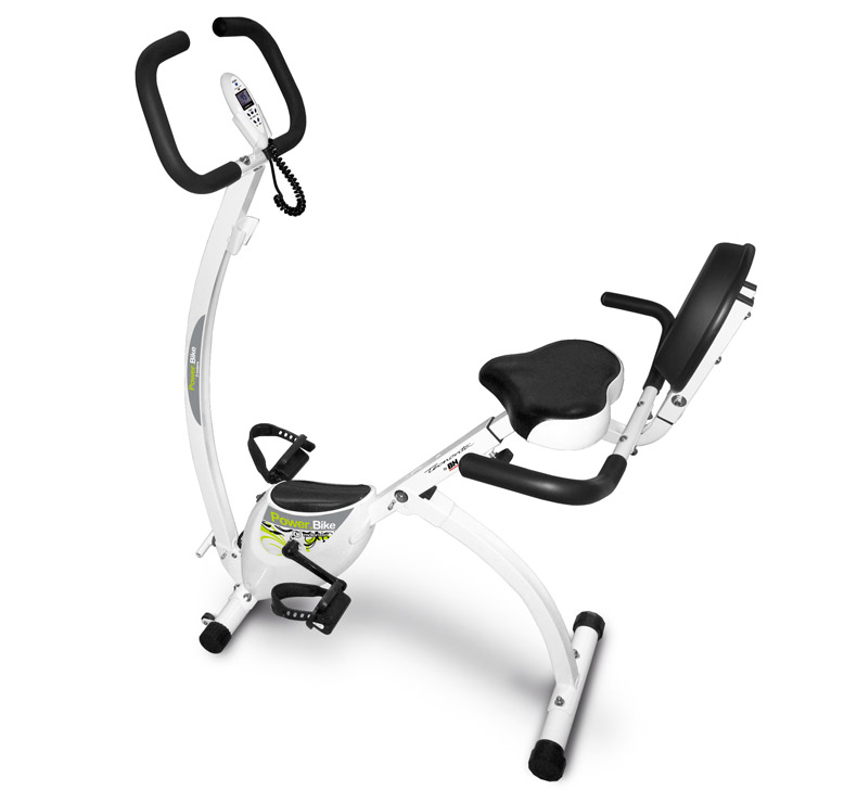 Tecnovita backfit vélo d appartement pliable avec dossier