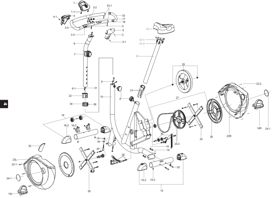 Vélo d appartement vm 460