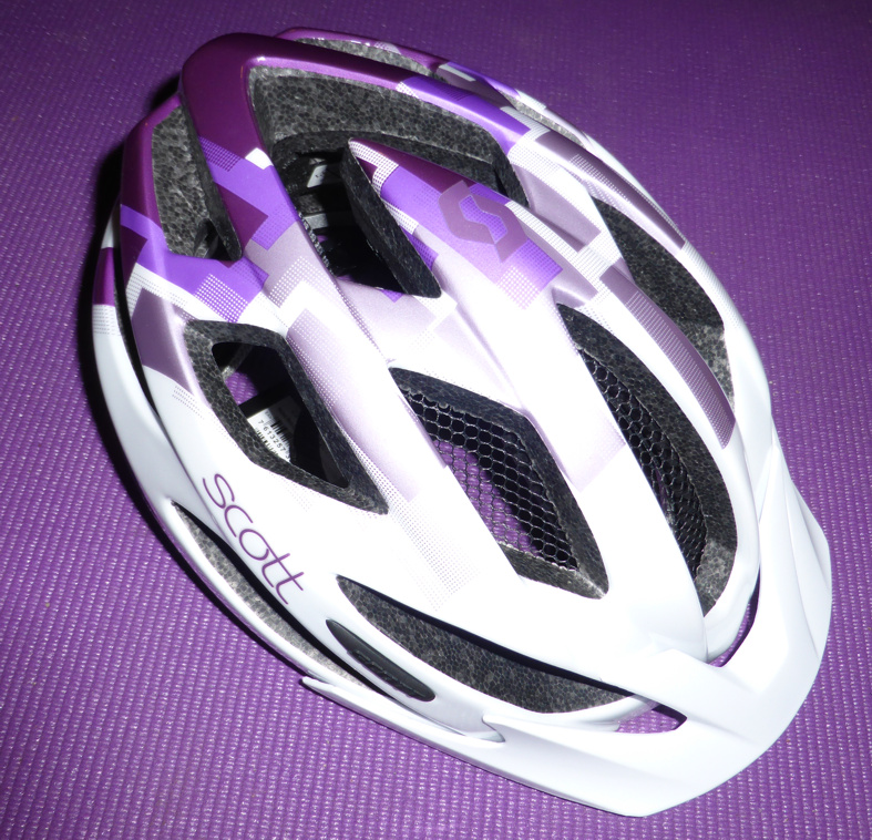 Casque velo scott femme