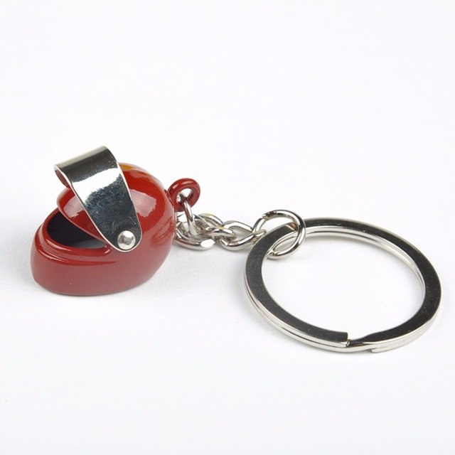 Porte cle casque velo