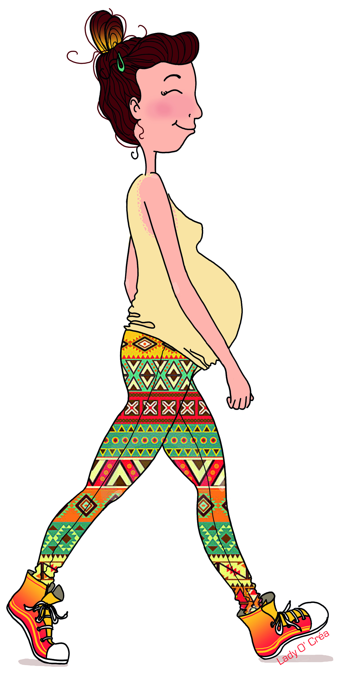 Faire du vélo d'appartement enceinte