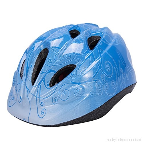 Casque velo bebe 500 bleu