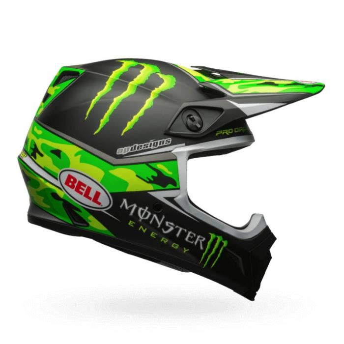 Casque velo cross monster energy