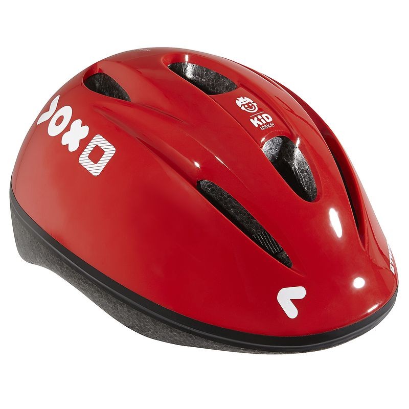 Casque de vélo rouge
